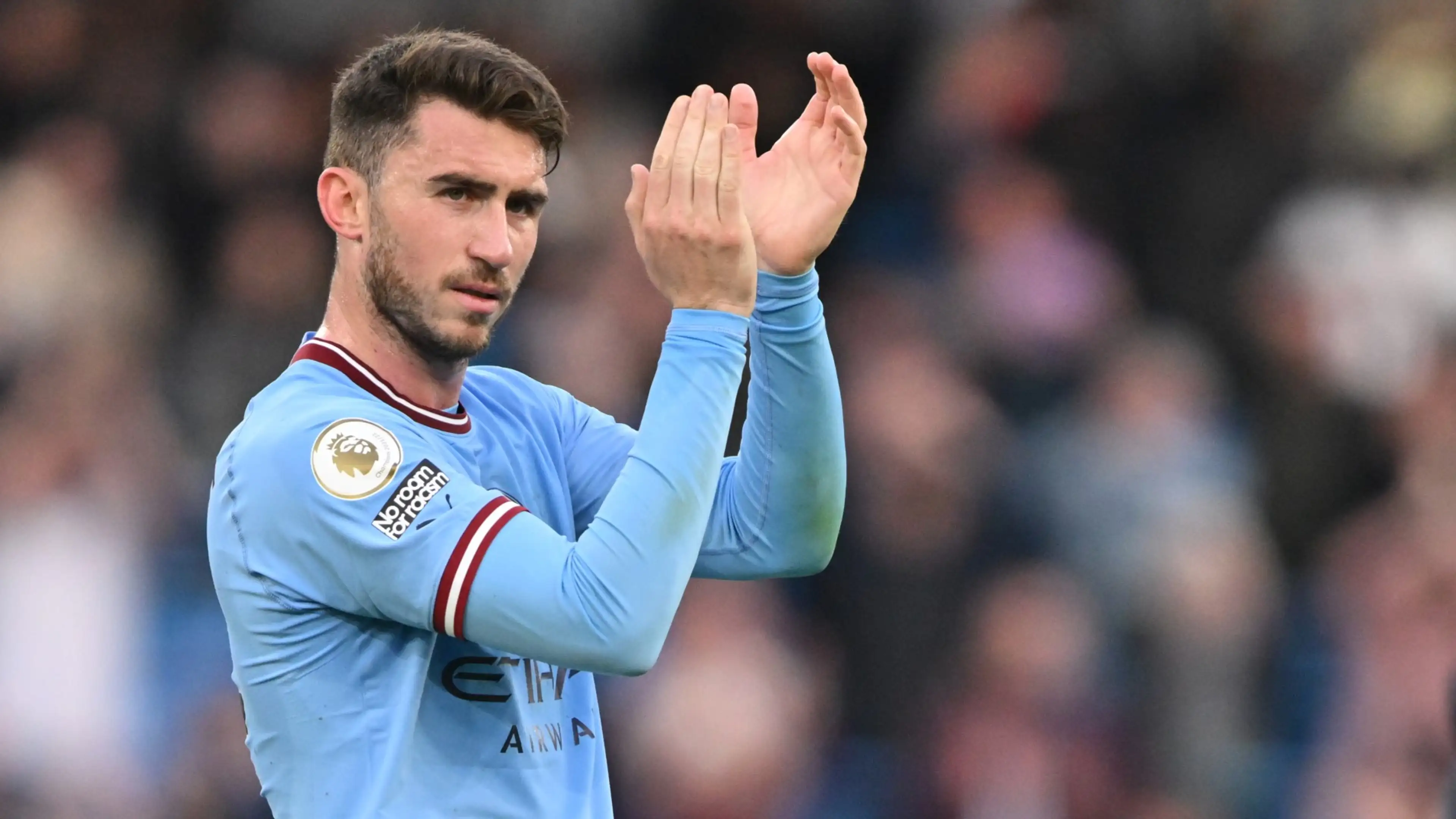 Sergio Aguero sends message to Aymeric Laporte following latest Manchester City announcement